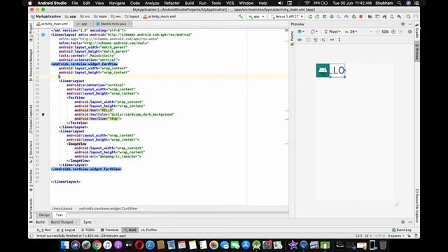 HOW TO USE CARDVIEW IN ANDROID смотреть онлайн