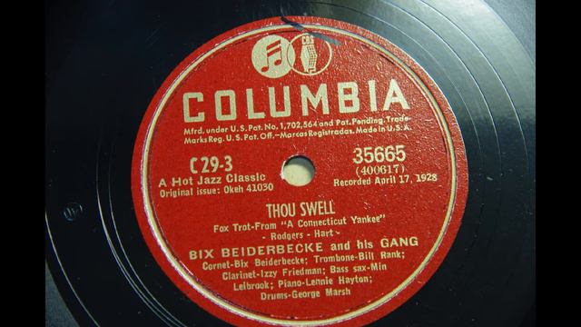 BIX BEIDERBECKE AND HIS GANG:{THOU SWELL} 1928. смотреть онлайн