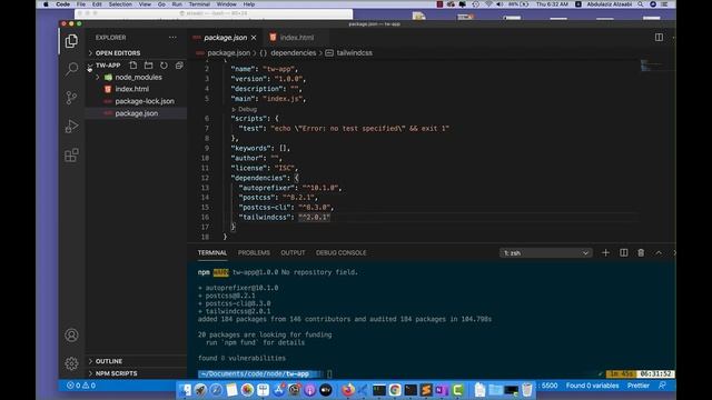 Learn Tailwindcss with project - Arabic - part 2 - Installation смотреть онлайн