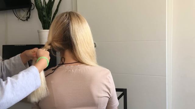 АСМР Прическа в парикмахерской . Ролевая игра. Косички маме.