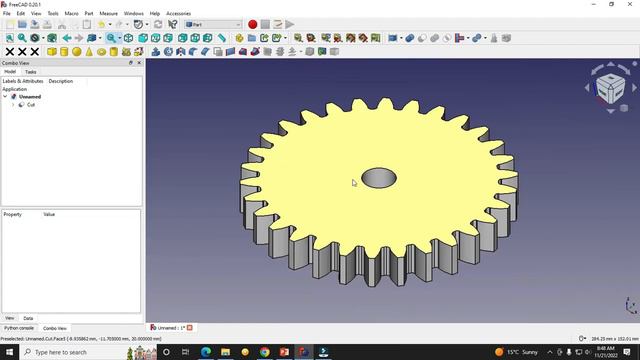 How to Model Involute Gear in FreeCAD | FreeCAD Gear | FreeCAD Tutorial | FreeCAD Part Design | смотреть онлайн