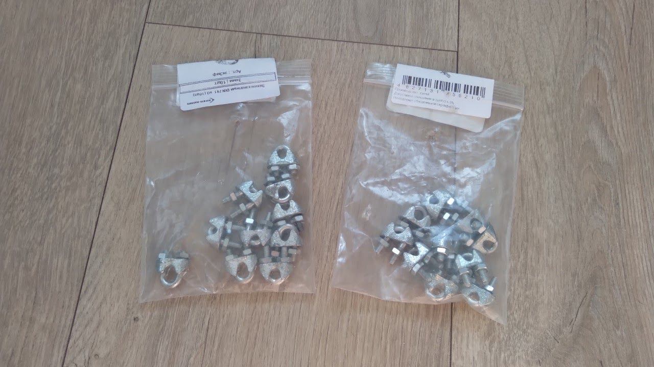 Рассказываю про канатные зажимы - замки для стального троса смотреть онлайн