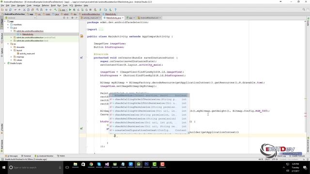 Android Studio Tutorial - Face Detection using Google Vision смотреть онлайн