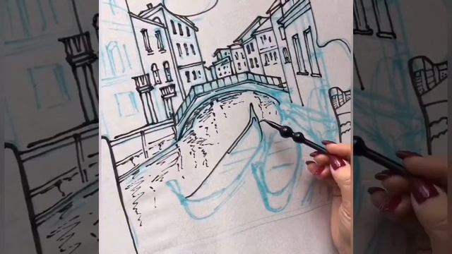 Нанесение резерва в холодном батике. Яшина Елена