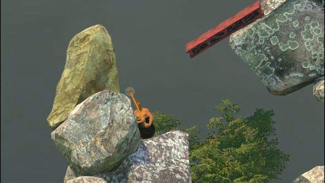 пробую играть в игру Getting Over It with Bennett Foddy смотреть онлайн