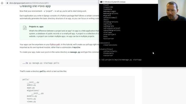 Python Basics Tutorial Django Manage.py Startapp смотреть онлайн