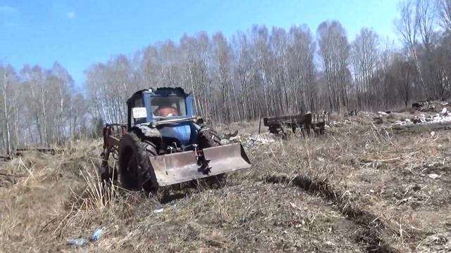 Поездка на деревенскую свалку. Телега на тросу. смотреть онлайн