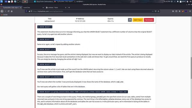SQL Injection || JrPenetrationTester || TryHackMe || 2021 смотреть онлайн