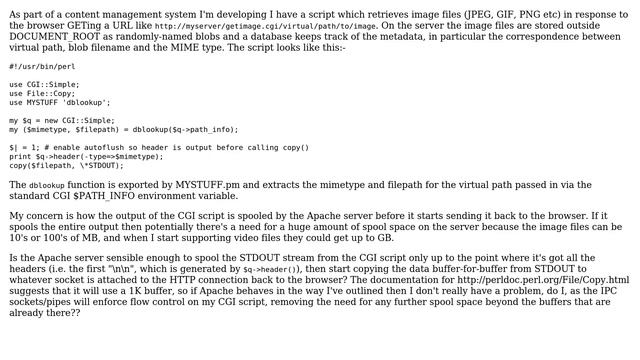 DevOps & SysAdmins: How does Apache spool STDOUT from a CGI script? смотреть онлайн