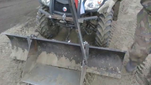 Квадроцикл с отвалом и ковшом смотреть онлайн