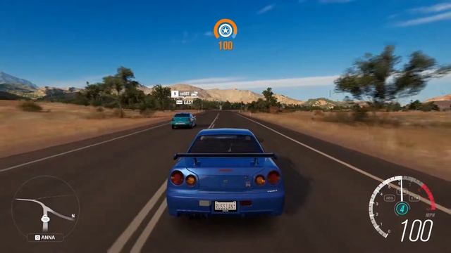 Stock Nissan GTR R34 G27 Gameplay Forza Horizon 3 1080p60FPS смотреть онлайн