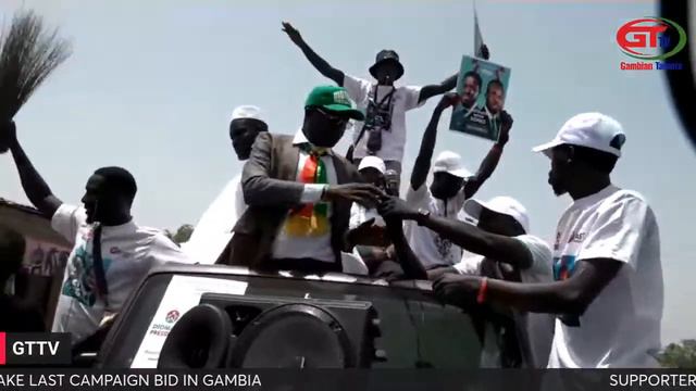 SUPPORTERS OF SENEGAL PRESIDENTIAL CANDIDATE DIOMAYE FAYE MAKE LAST CAMPAIGN BID IN GAMBIA смотреть онлайн