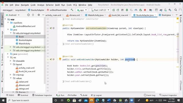 Online Zoom session p5 Day 3 about Recycler View written in JAVA , XML смотреть онлайн