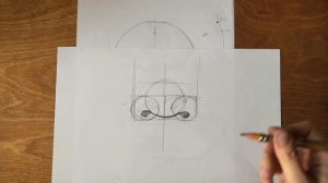 Как рисовать нос. Самая простая схема построения носа для начинающих