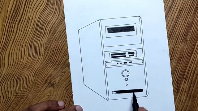 Easy way to draw computer CPU step by step very easy/ Computer CPU drawing easily смотреть онлайн