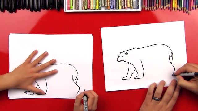 How To Draw A Polar Bear (Realistic) смотреть онлайн