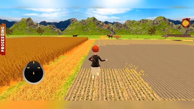 Village Farming simulator games | Farmer's agricultural work Vintage | Android Gameplay смотреть онлайн