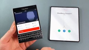 BlackBerry Passport VS Samsung Z Fold 3 Incoming Call & Outgoing Call