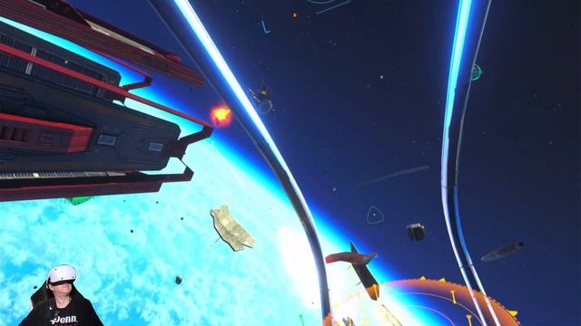 Shooting ASTEROIDS with your eyes! in Awesome Asteroids on PSVR2 / PS5 смотреть онлайн