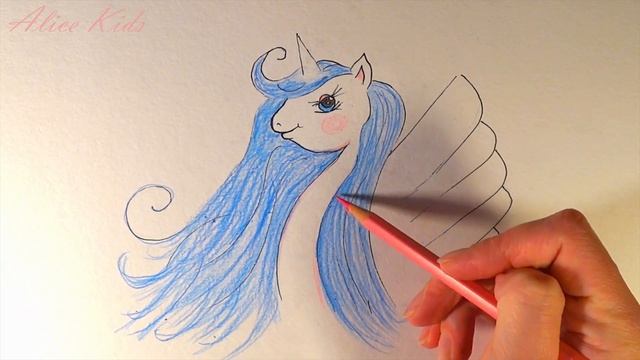 Как нарисовать единорога / How to draw a unicorn смотреть онлайн