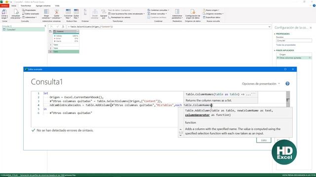 Como combinar o anexar tablas con diferente encabezado en Power Query | Hablando de Excel смотреть онлайн
