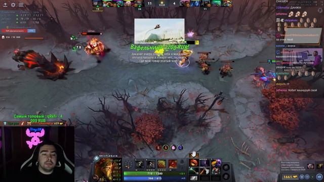 Стрей расчехлили сигнатурного керри бристла после отдыха // Стрей играет на бристлбек // дота 2 смотреть онлайн