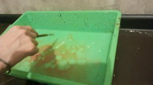 рисование эбру с помощью загустителя из крахмала