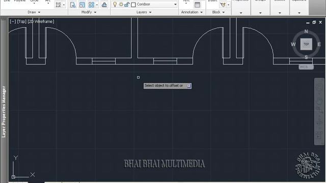 84 Project 2 Create Part 5 Coridoor AutoCAD 2012 смотреть онлайн