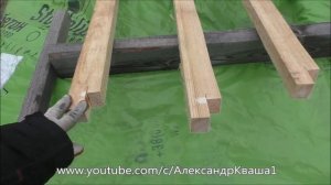 Устройство свеса кровли