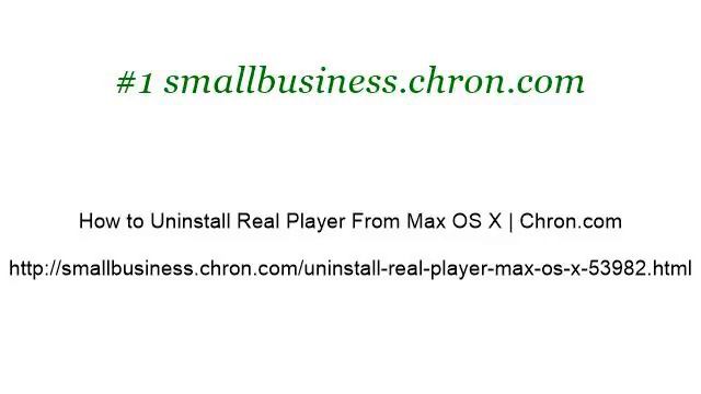 How-To Uninstall Real Player From Mac OS X смотреть онлайн