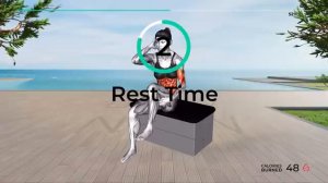 10 min. Разминка сидя на стуле