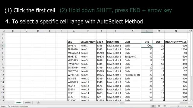 Keyboard Shortcuts for Selecting Cell Range in Excel | Useful Step-by-Step Guide смотреть онлайн