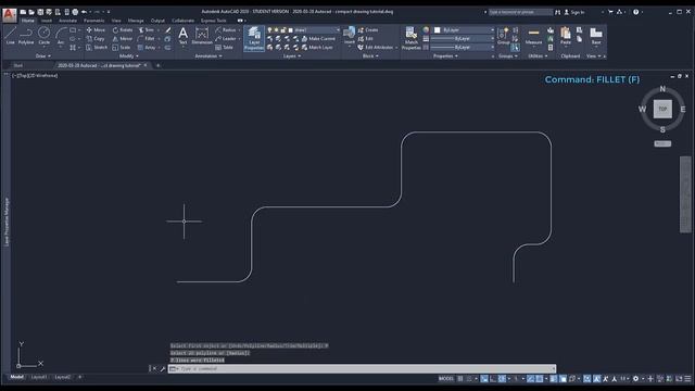Autocad - Fillet and Chamfer (explained in 3 minutes) смотреть онлайн