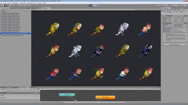 Asset 2D Run & Gun anim Character Pack v2 смотреть онлайн