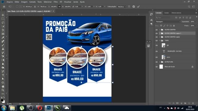 AULA DE PHOTOSHOP - COMO CRIAR UM FLYER NO PHOTOSHOP// COREL SNAKE смотреть онлайн