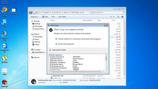 Watch Dogs Error Disrupt_b64.dll Help Me