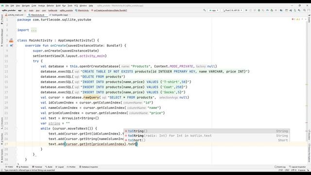 SQLite Project Android App - Kotlin Lesson 9 смотреть онлайн