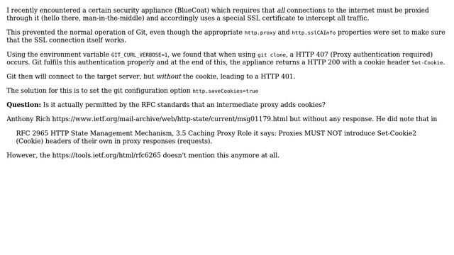 Is it permissible for an intermediate proxy to add cookies during proxy authentication? смотреть онлайн