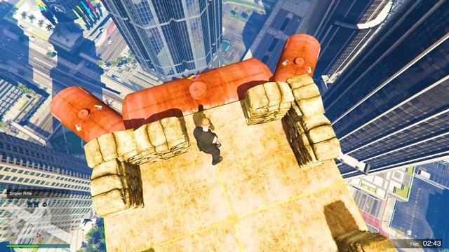GTA 5 CHOP USES SUPER AIM IN SNIPERS VS RUNNERS смотреть онлайн