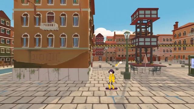 Hoverboarding Around Futuristic Venice! - Venice 2089 Demo смотреть онлайн