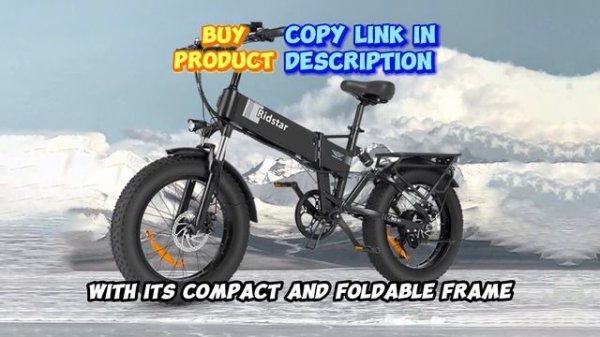 RIDSTAR H20 Electric Bike 1000W 48V 14AH Fat Tire Ebike Mountain Bike 20 Inch Electric Bicycle