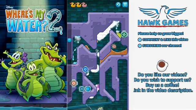 Where's My Water? Swampy - Caution to the Wind Level 20 | 3 stars walkthrough смотреть онлайн