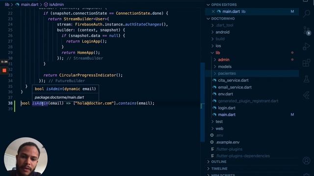Creando el area de Admin para doctores y secretarias - flutter web - 27 смотреть онлайн