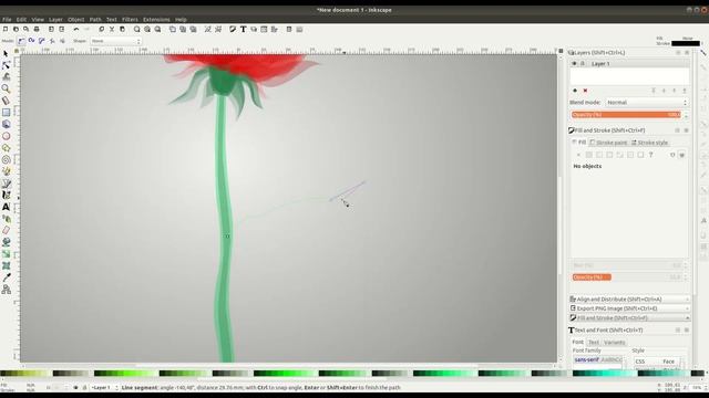 Speed Art Inkscape: Bouquet Of Transparent Roses