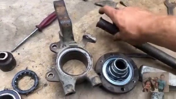 Лада Гранта Фл. Замена переднего ступичного подшипника .