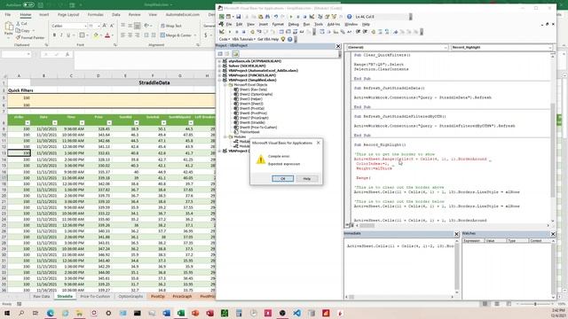 How to Highlight Record in Excel Table with Black Box Outline and Move with a Scroll Bar. смотреть онлайн