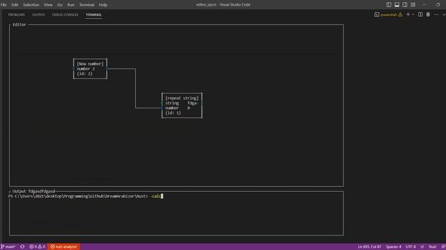 Making a terminal node editor in Rust: Coloring sockets and event func | برمجة نود إيديتور بلغة راس смотреть онлайн
