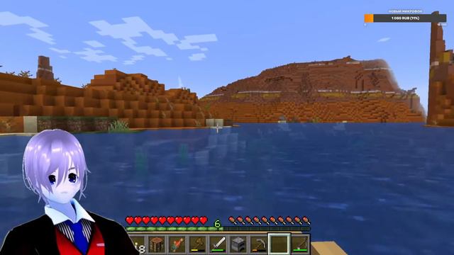 minecraft/ Да я немного сошёл с ума, давайте чилить, один в пустыне и рай. смотреть онлайн