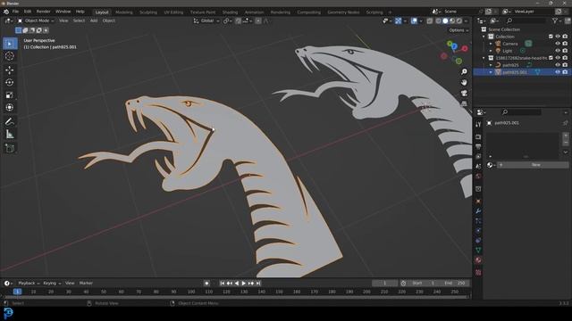 Convert .SVG File Into 3D | Blender EASY Tutorial смотреть онлайн