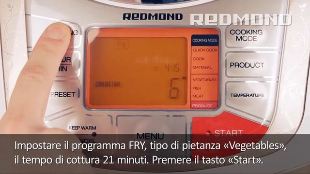 Risotto ai fungi porcini in Pentola multifunzione REDMOND RMC-M4502E смотреть онлайн